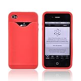 iPhone 4 Credit Card Case Red