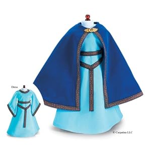 French Princess Medieval Doll Dress and Velvet Cape ~ Fits 18 American Girl Dolls by Girlfriends Collection Carpatina Dolls