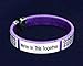 Purple Ribbon Awareness Bracelet (Retail)