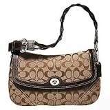 Coach Chelsea Signature Braided Flap Handbag Purse New