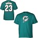 Reebok Miami Dolphins Ronnie Brown Name & Number T-Shirt-Size: Xx Large