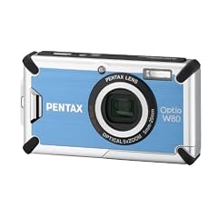 Pentax Optio W80 Digitalkamera (12,1 Megapixel, 5-fach opt. Zoom, 6,4 cm (2,5 Zoll) Display, bis 5m wasserdicht nach IP70) blau