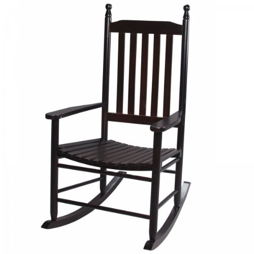 Gift Mark Adult Tall Back Rocking Chair, Espresso