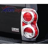 2004-2010 Dodge Durango Chrome Tail Light Covers 2PC by CWZ