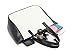 Caixia Women's Faux Leather Black White Splicing Tote Bag Small Size