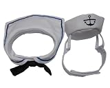 Vedem Cat Small Dog Sailor Adjustable Outfit Costume Hat & Cape