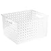 iDesign Modulon X/6 BPA-Free Recycled Plastic Large Stackable Basket, 11.2