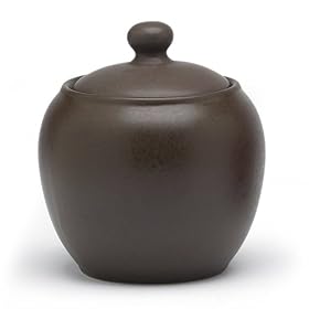 Noritake Colorwave Chocolate Sugar Bowl with Cover by Noritake