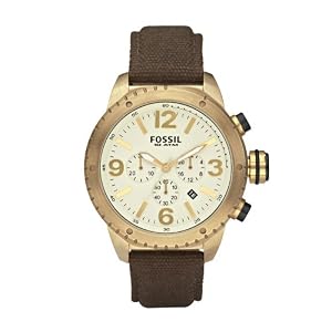 Fossil Men\’s DE5005 Sport Cream Dial Watch