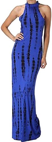 Style Jnk Women's Dip Dyed Maxi Dress Medium Blue
