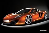 McLaren (Orange MP4-12C) Art Poster Print - 24x36