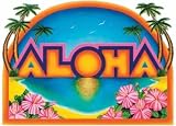Aloha Sign 18in. x 25in. 1/Pkg, Pkg/1