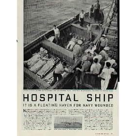 HOSPITAL SHIP - It is a floating haven for Navy wounded. ...... 1943 LIFE Magazine Article, A4980A.
