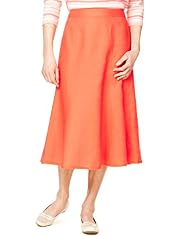 Classic Collection Pure Linen Panelled Skirt