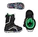 BURTON YOUTH ZIPLINE SNOWBOARD BOOTS BLACK UK6 (US7)