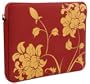 Laurex 17" Neoprene Notebook/Laptop Sleeve Case - Red Blossom