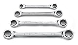 GearWrench 9240 4 Piece SAE Double Box Ratcheting Wrench Set [並行輸入品]