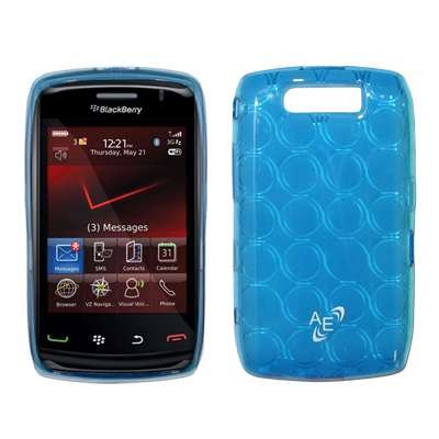 Light Blue Soft Gel Skin Cover Ultra Guard Thermoplastic Case for BlackBerry Storm 2 (9550 / 9520) [Accessory Export Packaging]