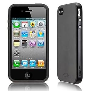 SGP Apple iPhone 4 Case NEO HYBRID Matte Series [Smooth Black]