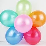 シンプル風船 バルーン 約25㎝ 6色アソート 約100個