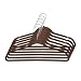 Karen Rhodes 3245-chocolate Slim Anti-slip Velvet Hangers, Chocolate, Set Of 6