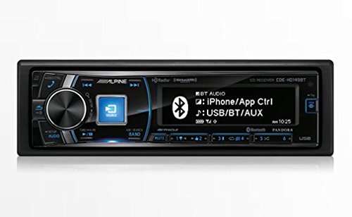 Alpine Single-Din Bluetooth Car Stereo with HD Radio, Premium LCD Display and SiriusXM Ready