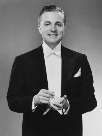 Man in Dinner Jacket Holding Cigarette and Cigarette Case Photographic Poster Print by George Marks, 30x40