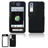 Black Rubber Feel Snap-On Cover Hard Case Cell Phone Protector for Samsung Behold T919