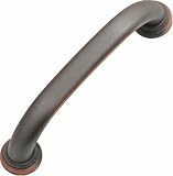 Hickory Hardware P2281-OBH 96mm Zephyr Pull, Oil-Rubbed Bronze Highlighted