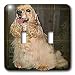 Dogs Cocker Spaniel - Cocker Spaniel - Light Switch Covers - double toggle switch
