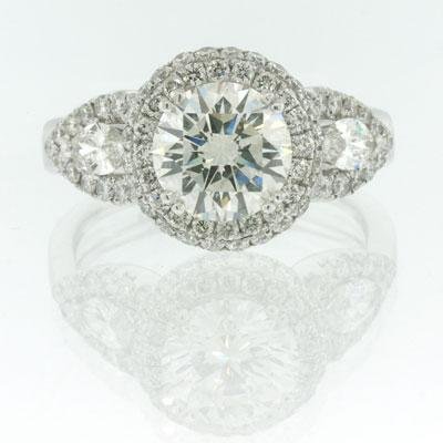 2.86ct Round Brilliant Cut Diamond Engagement 