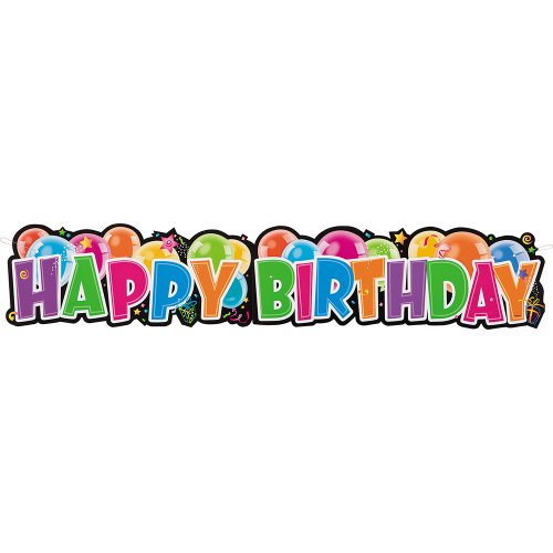 Giant Jointed Happy Birthday Banner Giant Jointed Happy Birthday Banner