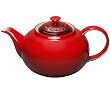 Le Creuset Stoneware Classic Teapot, Cerise, 1.3 Litre