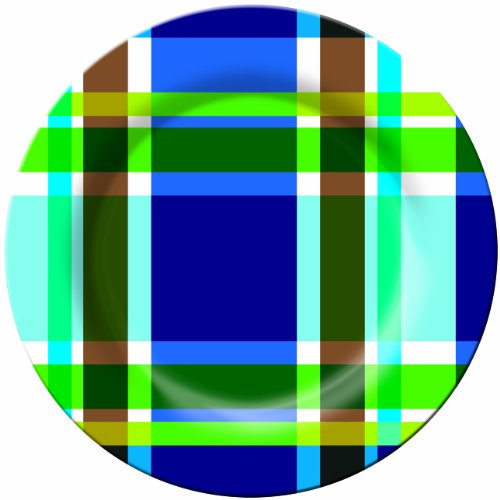 French Bull Multiplaid Set 6 piatti piani colore: Blu French Bull Multiplaid Set 6 piatti piani colore: Blu