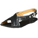 Bronx Women's Bowie Y-Band Sandal,Black,37 EU (US Women's 7 M)