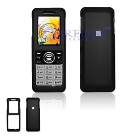 Kyocera S1300 Melo Cell Phone Black Rubber Feel Protective Case Faceplate Cover