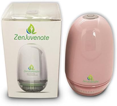ZenJuvenate Spin Control Mini Facial Cleansing Brush Power Face Cleaning Brush, Advanced Anti Aging - Acne Treatment - Dark Spot Corrector - Pore Minimizer Best WARRANTY (White)