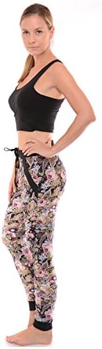 Women's Printed Joggers (S/M, Floral)