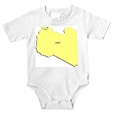 Onesie with africa, map, libya