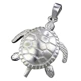 925 Silver Moving Turtle Pendant Hawaiian Jewelry