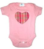 Trendy Twin and Kid Shop Plaid Heart Onesie