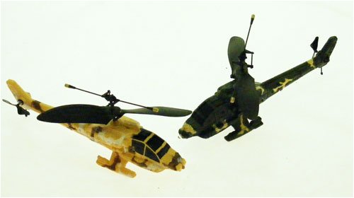 Childrens Toyshop  Toys : Apache combat helicopters - shoot out pair