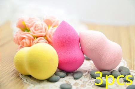 Lotte Shopping 3pcs Cosmetic Bottle Gourd Sponge Flawless Smooth Pro Beauty Makeup Powder Puff Colors by Random