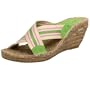 Cudas Women's Kopi Wedge Sandal,Green/Natural,11 M
