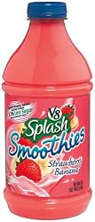 V8 Splash Smoothie, Strawberry & Banana, 46-Ounce Bottles (Pack of 8)