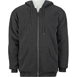 KENPO Mens Sherpa Hoodie - Charcoal