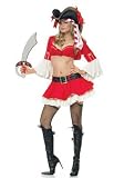 Sexy 5PC Pirate Captain Booty Halloween Costume