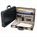 Slim Attache Briefcase Color: Burgundy