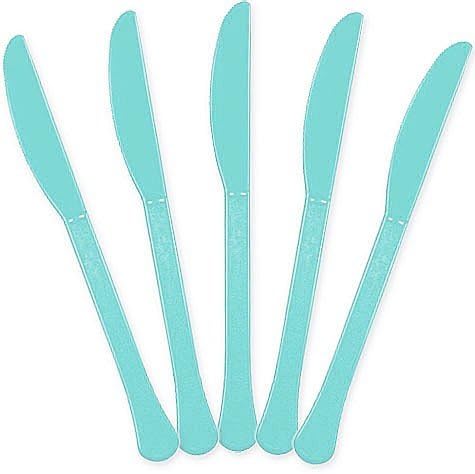 Extra Heavy Weight Plastic Knives | 20ct (Robin's Egg Blue)