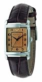 Emporio Armani Women's Brown Leather-Strap Watch
